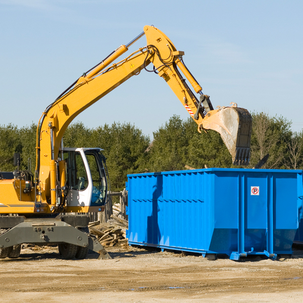 what size residential dumpster rentals are available in Floris Virginia